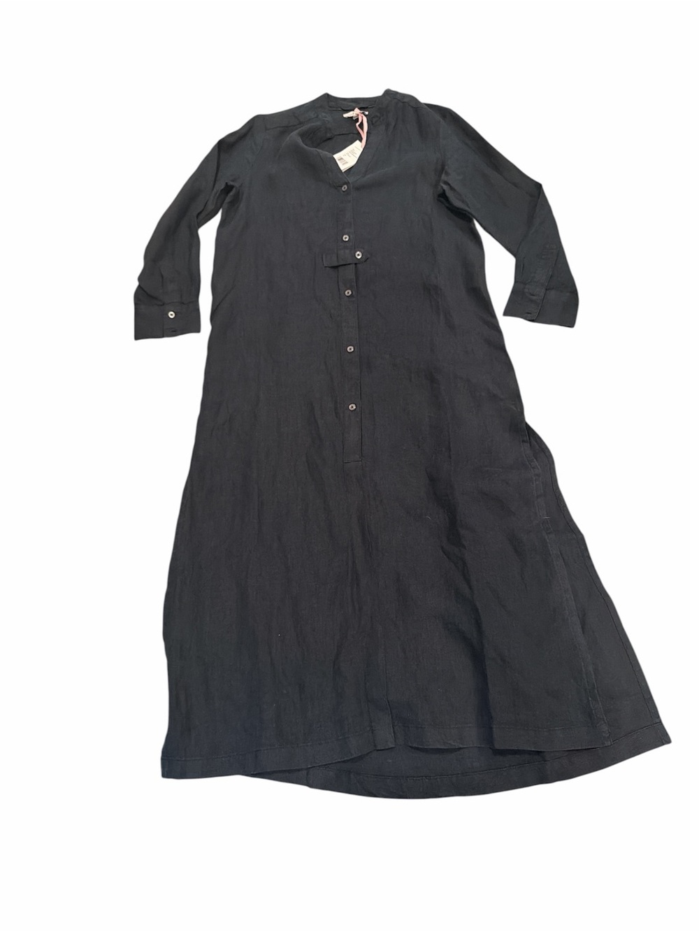 NWT Vineyard Vines Black Linen Button-Front Maxi Dress Size XS